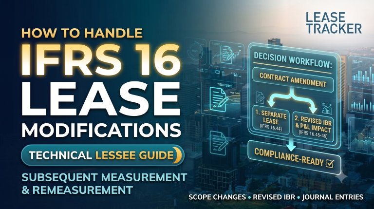 IFRS 16 Subsequent Measurement & Lease Modifications: The Definitive Technical Guide for Lessees